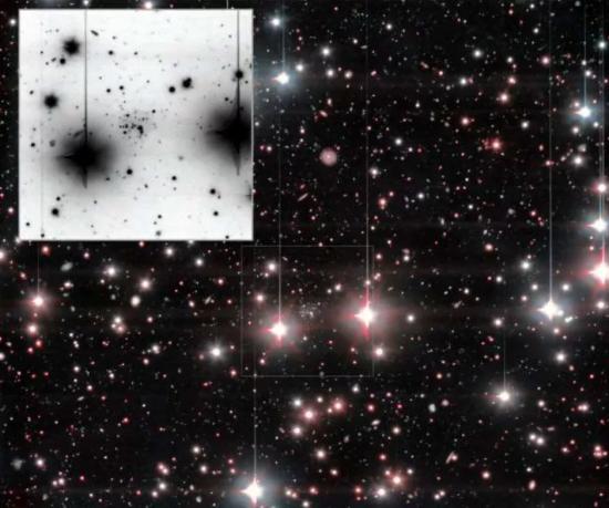 Сложенное изображение галактики Андромеда XXXVI, полученное с помощью телескопа OSIRIS+.