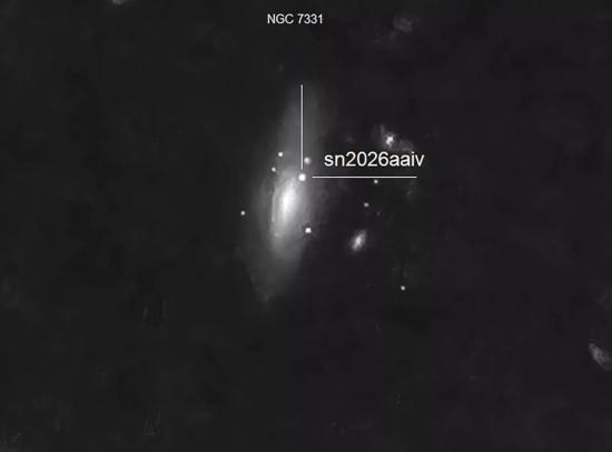 SN2026aaiv в галактике NGC 7331