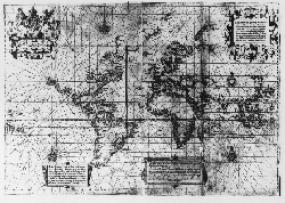 Карта Эдварда Райта 1599 года
