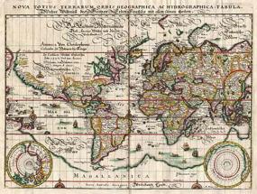 Карта Блаю 1606 года