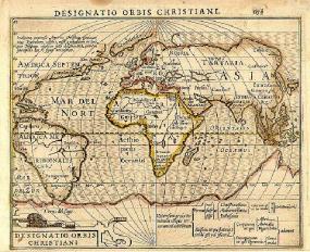 Карта Карта Хондиуса 1607 года