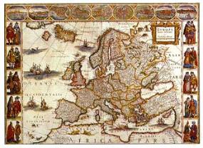 Карта Виллема Блаю 1620 года