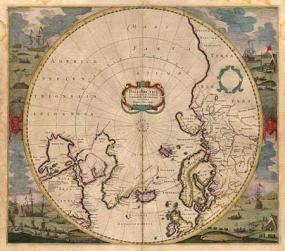 Карта Хондиуса 1649 года