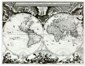 Карта Виллема Блаю 1622-72 годов