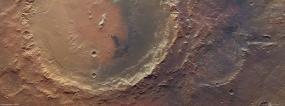 Кратер Эберсвальде на Марсе