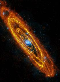 Туманность Андромеды (инфракрсный снимок)