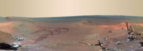 Панорама зимнего Марса