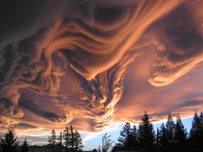Странные облака над Новой Зеландией