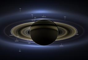 Планеты и спутники сквозь тень Сатурна