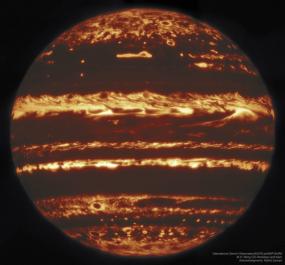 Юпитер в инфракрасном спектре