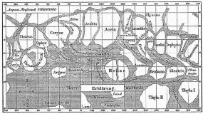 Карта Марса 1888 года