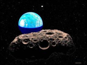 Астероид приблежается к планете