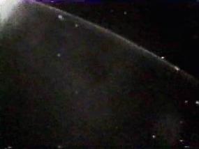 Видео запись НЛО в космическом пространстве.