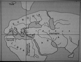 Карта мира Дикаеруса 300 г.