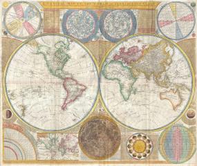 Карта мира Сэмюэла Данна 1794 года