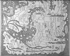 Англосаксонская карта 900 года