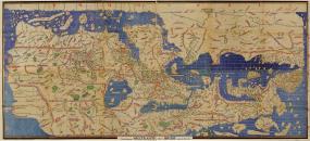 Карта мира Аль-Идриси середины 1154 года