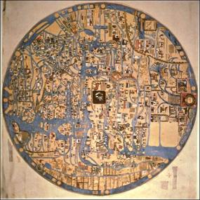 Карта Эбсторфа 1234 года