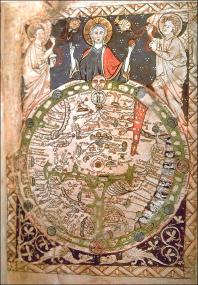 Карта 1250-х годов из издания Псалтиря