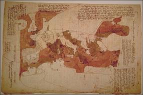 Карта Опицинус де Канистрис 1296-1300 года
