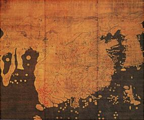 Китайская карта «Da Ming Hunyi Tu» 1389 года