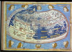 Карта Птолемея, изданная в 1482 году