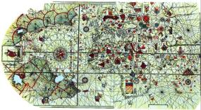Карта, составленная в 1500 году Хуаном де ла Коса
