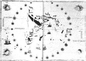 Портулан Индийского океана Йорге Рейнелла 1510 года