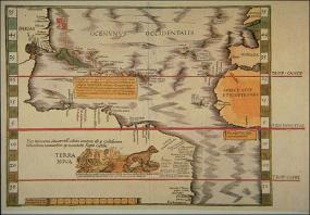 Карта Вальдземюллера 1513 года