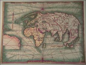 Карта Вальдземюллера и Джоанна Скотта 1513 года