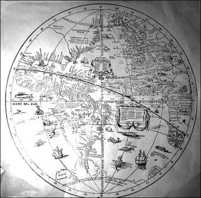 Карта Епросина Ульпиуса 1542 года