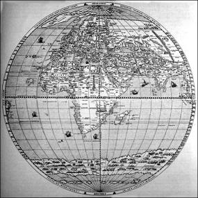 Карта Михаеля Трамезиуса 1544 года