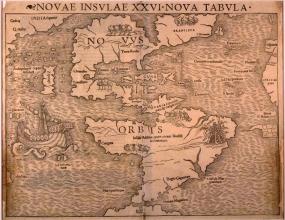 Карта Мюнстера 1545 года