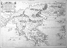 Карта Бологнино Зальтьери 1556 года