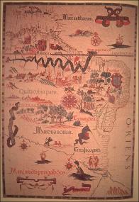 Карта Хомена 1558 года