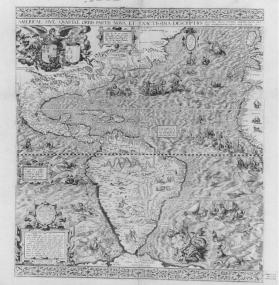 Карта Диего Гутиерреза 1562 года