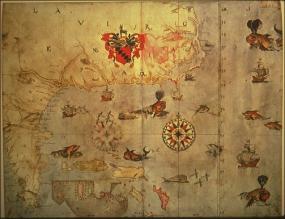 Карта Джона Вайта 1582 года