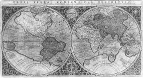 Карта мира Меркатора 1587 года