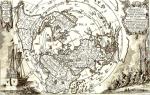 Карта Шерера 1703 года